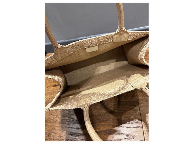 Borsa Tote Book Christian Dior Beige - vista 5