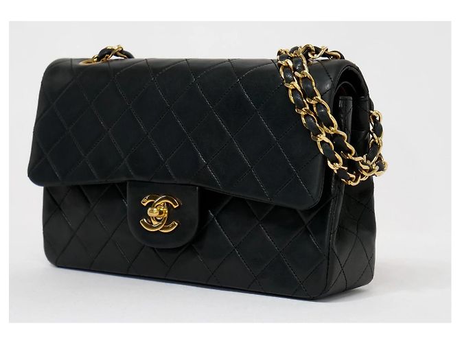 Chanel Timeless - Bolso Clásico de Doble Solapa de Cuero 23 Negro - vista 7