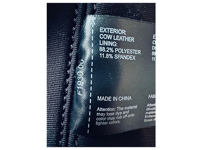 Autre Marque Lacoste Sfilata Borsa Tote in Pelle Nera e Bianca Nero Bianco - vista 13