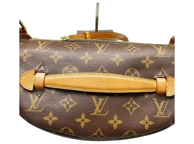 Bumbag Discovery Monogram Eclipse in tela Louis Vuitton Marrone - vista 2