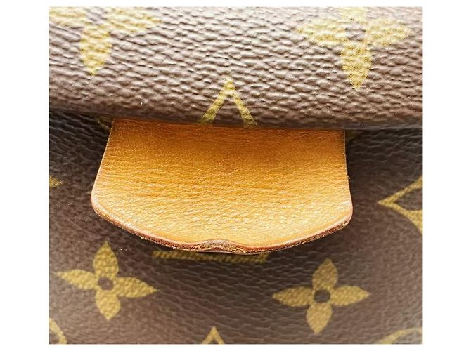 Bumbag Discovery Monogram Eclipse in tela Louis Vuitton Marrone - vista 7