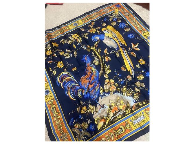 Rara sciarpa vintage Hermès di Maurice Tranchant - Emessa nel 1974 Multicolore - vista 4