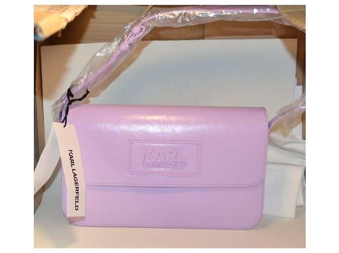 Borsa a mano Karl Lagerfeld Viola Scuro Ecopelle - vista 2