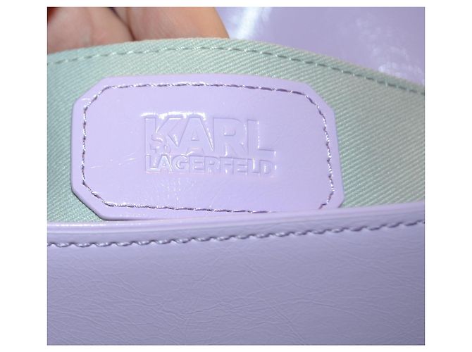 Borsa a mano Karl Lagerfeld Viola Scuro Ecopelle - vista 7