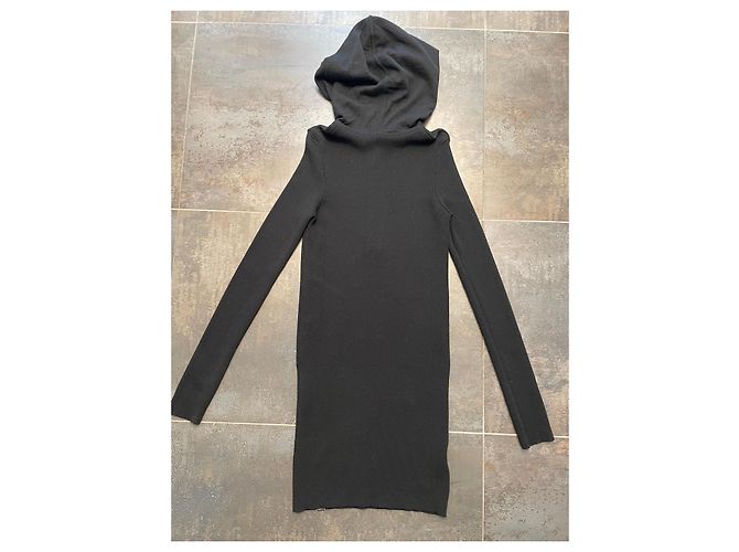 Belstaff Rippstrick Mini Kleid Schwarz - Ansicht 4