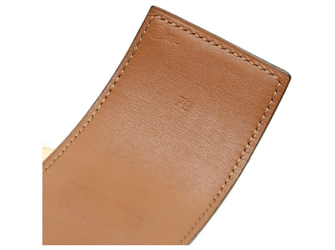 Hermès 1990 T70 Grüner Leder Collier de Chien 50 Gürtel 28in Hermes Box Golden - Ansicht 6