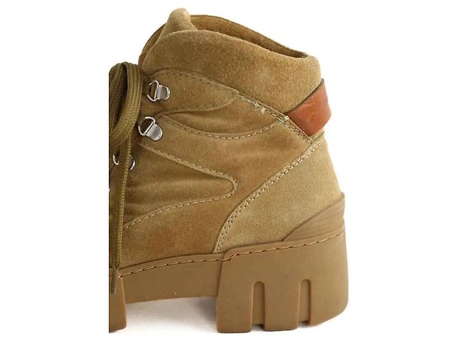 Isabel Marant Stivaletti con lacci kaki Cachi - vista 4