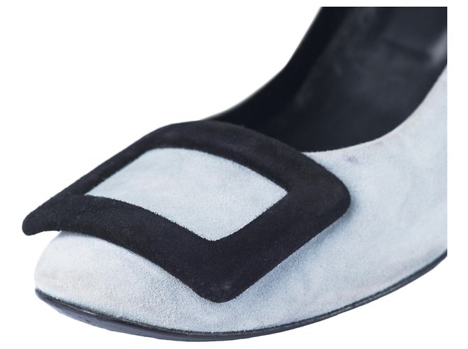 Roger Vivier Trompette Schwarze Keilpumps mit Schnalle - Ansicht 4
