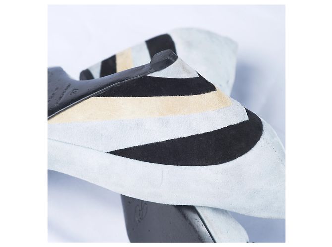 Roger Vivier Trompette Schwarze Keilpumps mit Schnalle - Ansicht 5