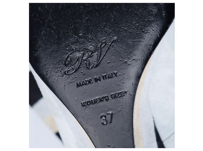 Roger Vivier Trompette Schwarze Keilpumps mit Schnalle - Ansicht 7