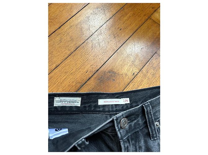 Jeans Levi's High Loose Taper Negro - vista 4