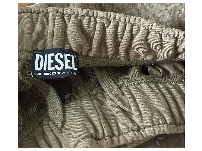 Pantaloncini Diesel verdi in cotone uomo M Verde - vista 6