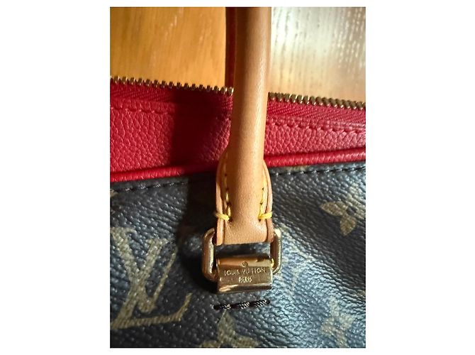Borsa Louis Vuitton Monogram Pallas Marrone Rosso - vista 13