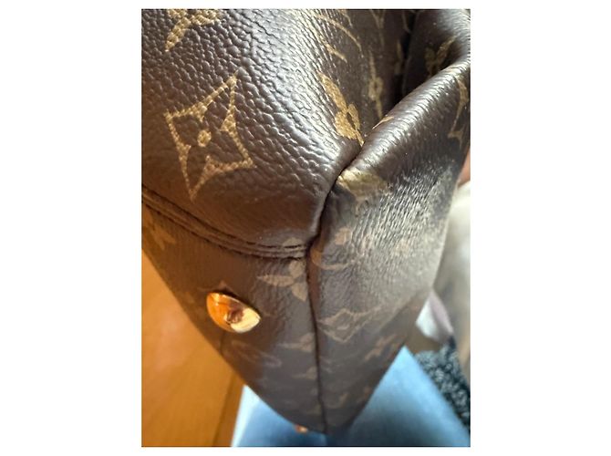 Borsa Louis Vuitton Monogram Pallas Marrone Rosso - vista 15