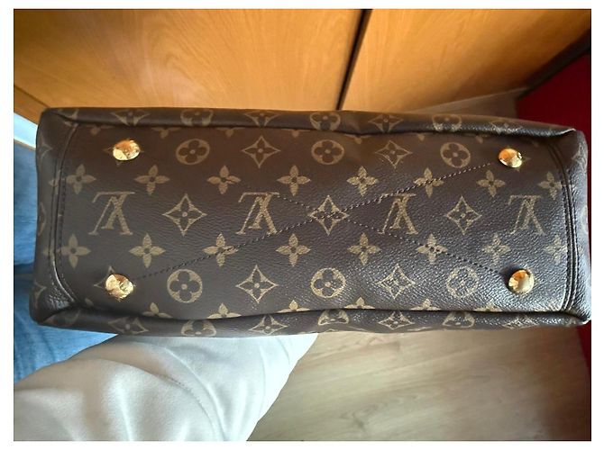 Borsa Louis Vuitton Monogram Pallas Marrone Rosso - vista 19