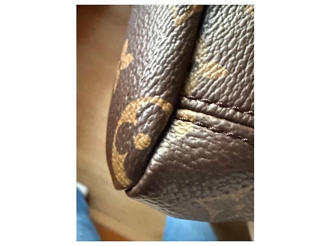 Borsa Louis Vuitton Monogram Pallas Marrone Rosso - vista 21