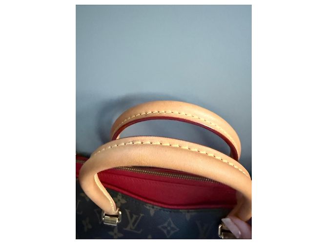 Borsa Louis Vuitton Monogram Pallas Marrone Rosso - vista 6