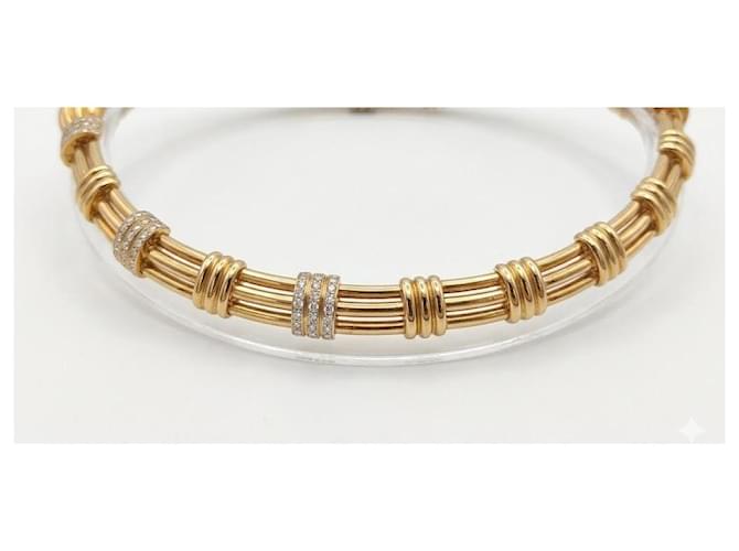 Boucheron Set collana e orecchini in oro e diamanti Gold hardware - vista 3