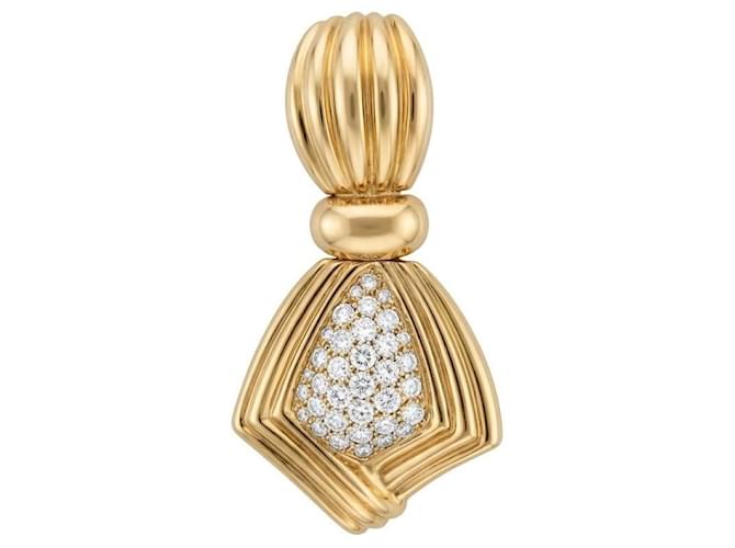 Boucheron Set collana e orecchini in oro e diamanti Gold hardware - vista 5