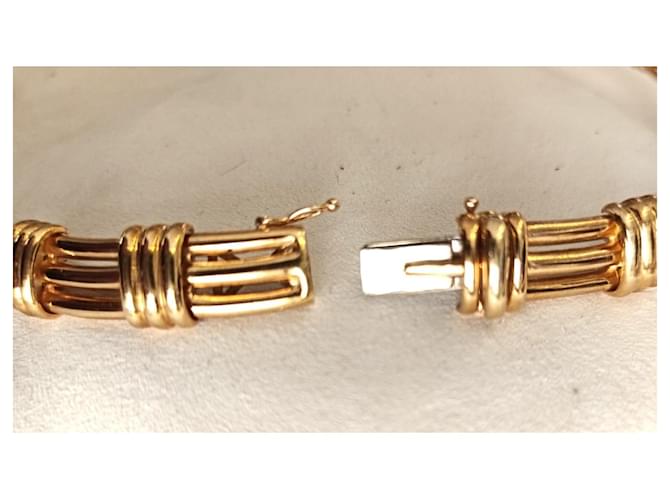 Boucheron Set collana e orecchini in oro e diamanti Gold hardware - vista 8