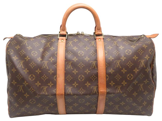 Borsa Boston Keepall 50 Louis Vuitton Marrone - vista 2