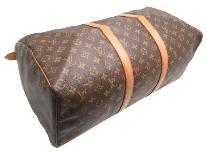 Borsa Boston Keepall 50 Louis Vuitton Marrone - vista 3