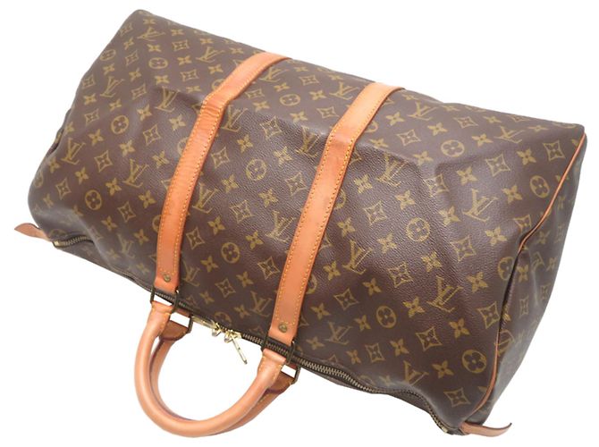 Borsa Boston Keepall 50 Louis Vuitton Marrone - vista 4
