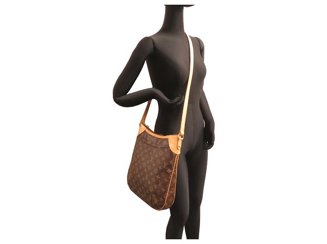 Borsa a Spalla Odeon MM Donna Louis Vuitton Marrone - vista 8