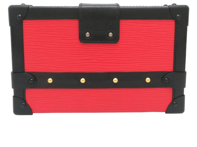 Borsa a Spalla Petite Malle Donna Louis Vuitton Nero Rosso - vista 2
