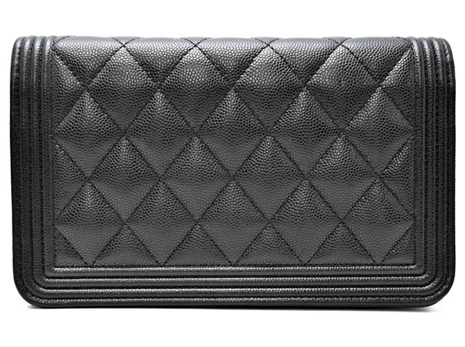 Portafoglio a Catena Boy di Chanel Nero - vista 2