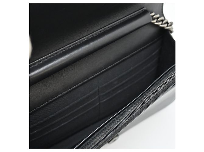 Portafoglio a Catena Boy di Chanel Nero - vista 6