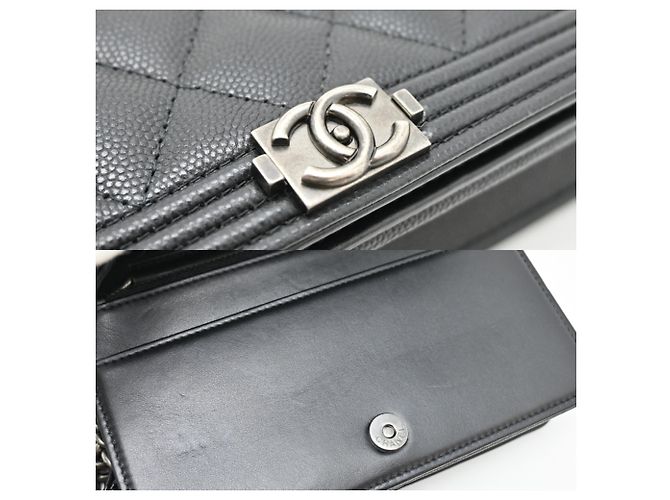 Portafoglio a Catena Boy di Chanel Nero - vista 8