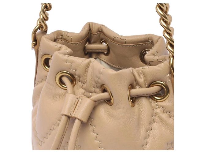 Borsa Mini Bucket J Marc in Pelle Beige di Marc Jacobs - vista 2
