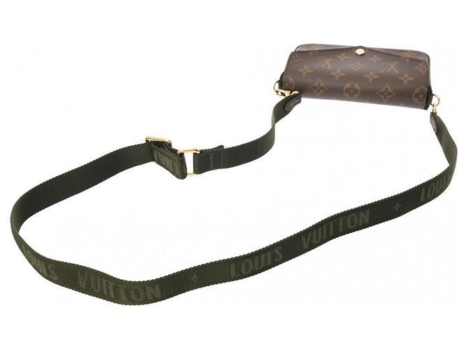 Borsa a Spalla Monogram Multi Pochette Felicie di Louis Vuitton Marrone Cachi - vista 4