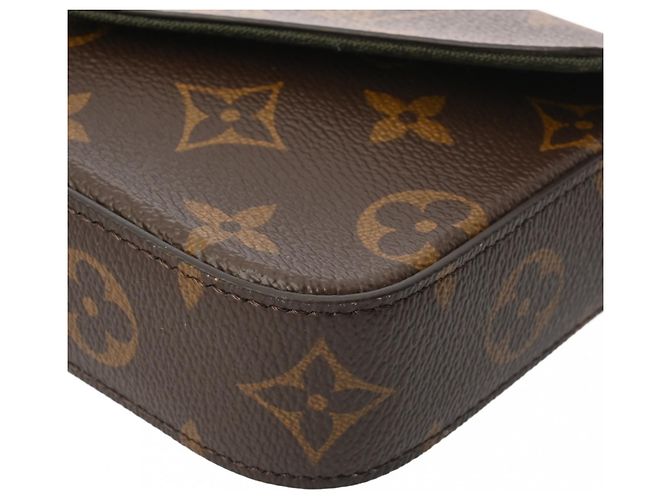 Borsa a Spalla Monogram Multi Pochette Felicie di Louis Vuitton Marrone Cachi - vista 8