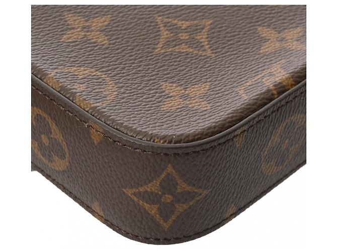 Borsa a Spalla Monogram Multi Pochette Felicie di Louis Vuitton Marrone Cachi - vista 9