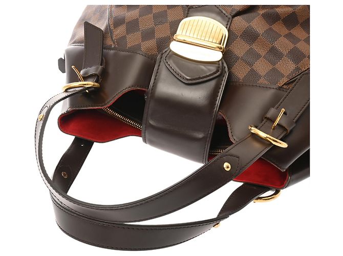 Borsa Louis Vuitton Damier Sistina GM Marrone - vista 4