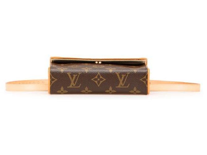 Borsa a Spalla Pochette Florentine Monogram Louis Vuitton Marrone - vista 3