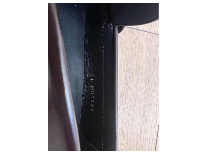 Mocassini Céline Paris in pelle marrone Marrone scuro - vista 3
