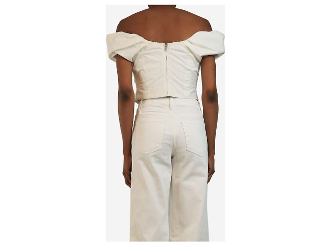 A.L.C White cropped-top - size UK 6 - view 2