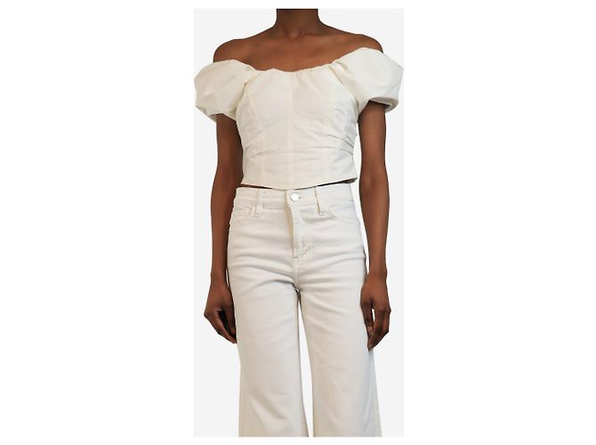 A.L.C White cropped-top - size UK 6 - view 3