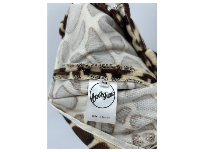 Autre Marque Pantalones BOURGINE con Estampado de Pelo Marrón Castaño - vista 4