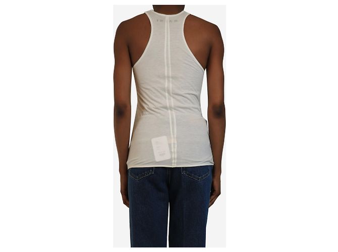 Marni Camiseta sin mangas blanca con estampado - talla UK 8 Blanco - vista 2