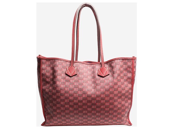 Moreau Rote Canvas-Tote-Tasche - Ansicht 3