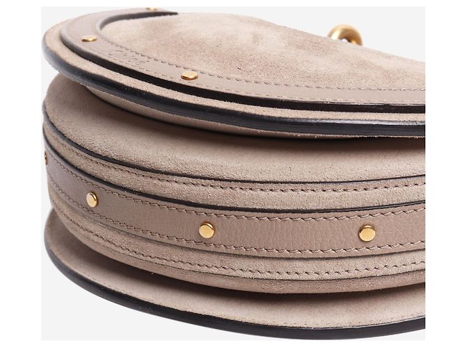 Chloé Bolso cruzado Pixie de ante gris - vista 4