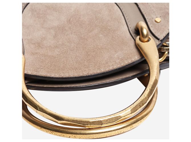 Chloé Bolso cruzado Pixie de ante gris - vista 5