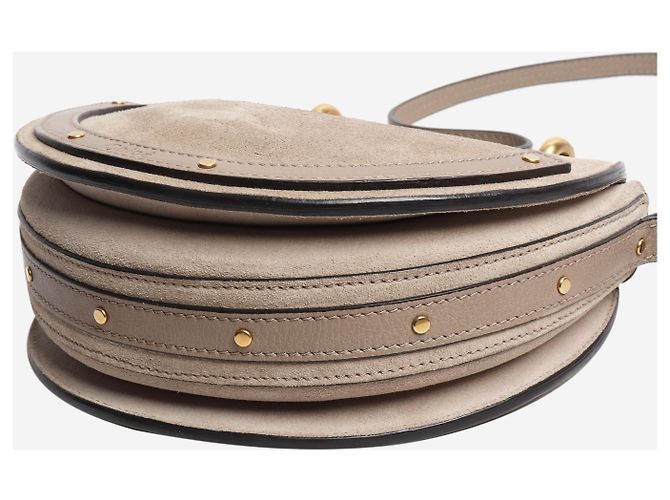 Chloé Bolso cruzado Pixie de ante gris - vista 6
