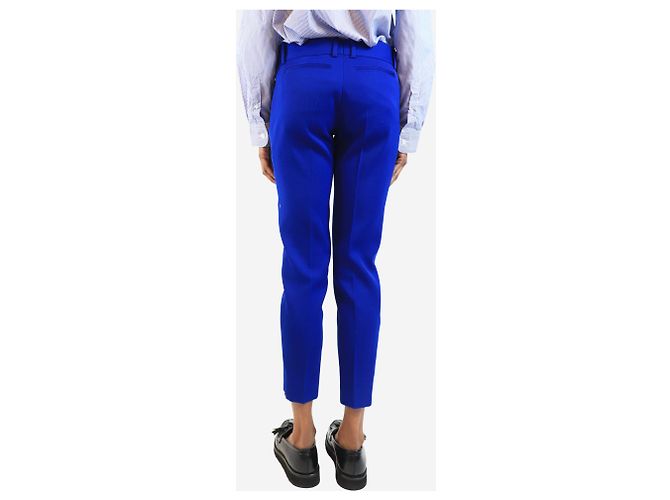 Céline Blaue Woll-Hosen mit schmalem Schnitt - Größe UK 8 - Ansicht 3
