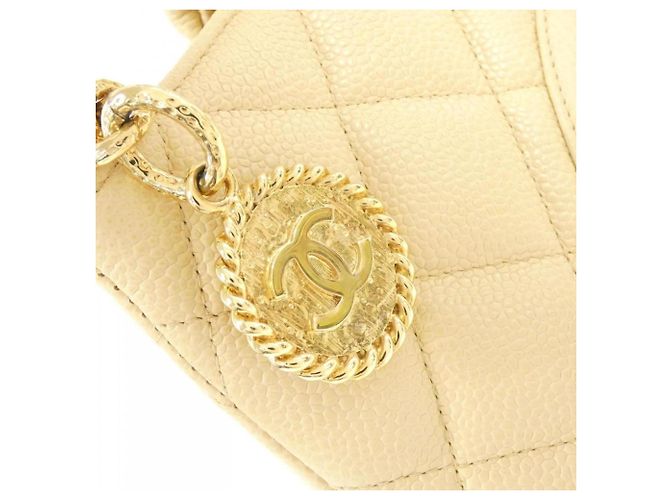 Borse in pelle di vitello grigie Chanel Marrone - vista 7