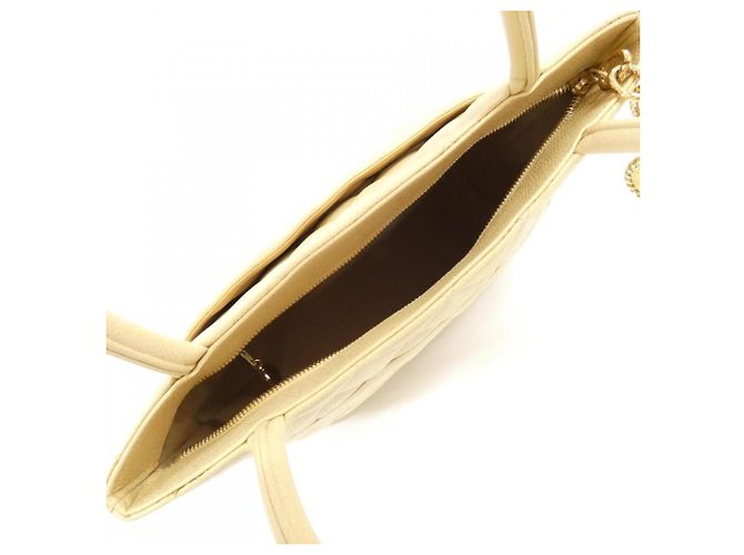 Borse in pelle di vitello grigie Chanel Marrone - vista 9